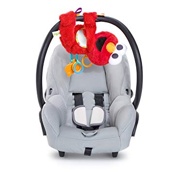 Sesame Street Elmo Travel Buddy On-The-Go Plush Take-Along Toy, Ages 0-12 Months